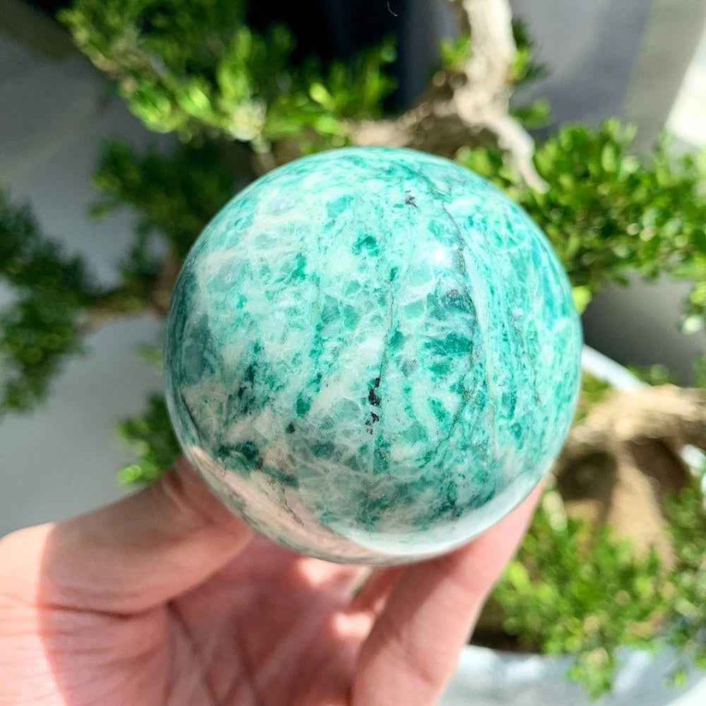 Wholesale Qinghai Green Jade Sphere|CrystalHola