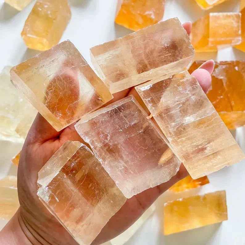 Wholesale Yellow Calcite Cube|CrystalHola