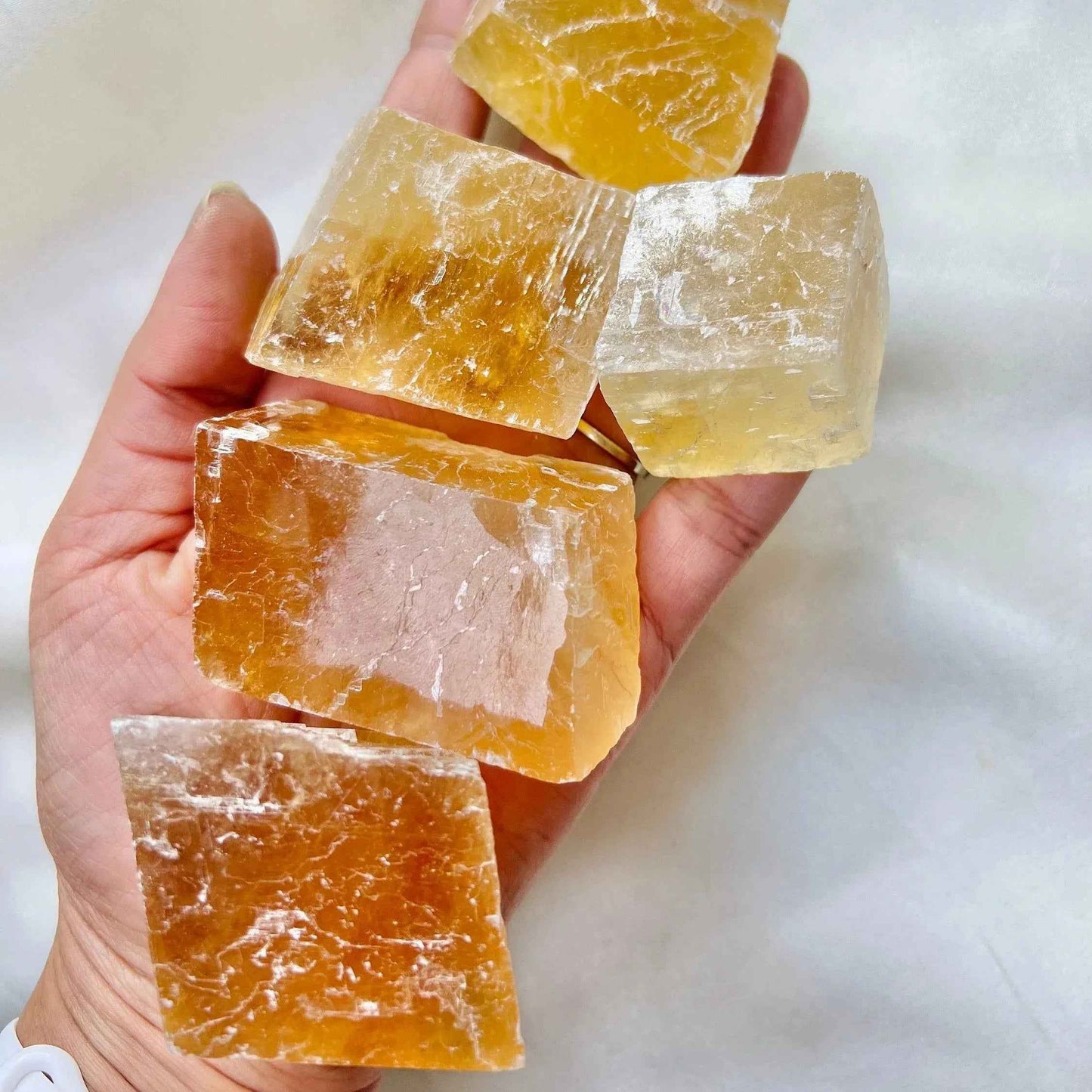 Wholesale Yellow Calcite Cube|CrystalHola