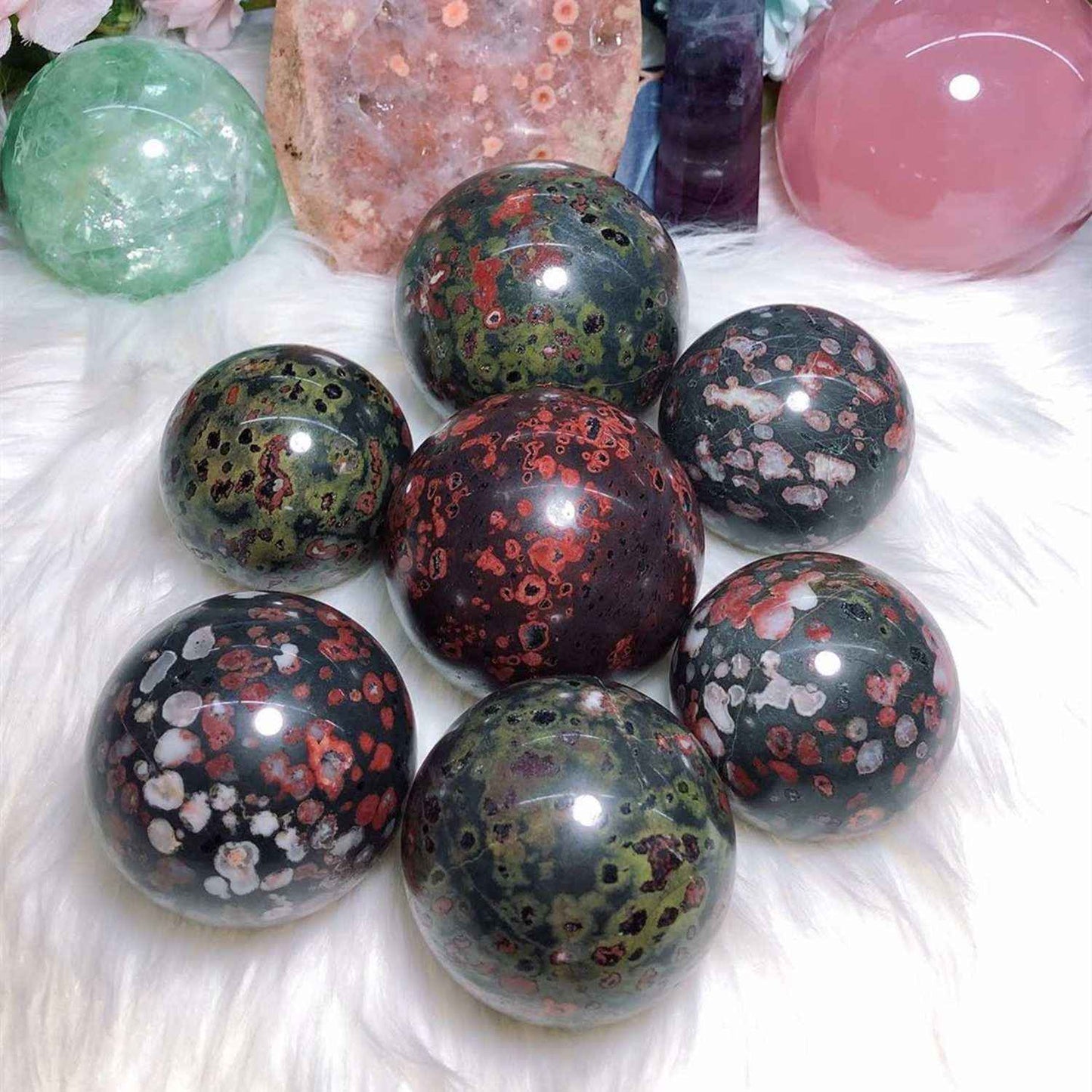 Wholesalelum Blossom Jasper Sphere |CrystalHola