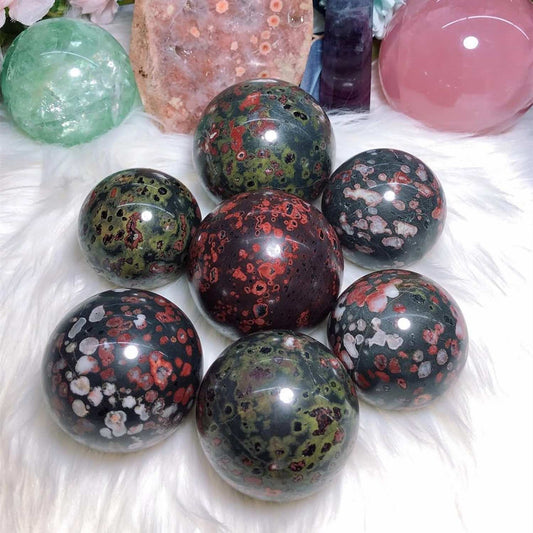 Wholesalelum Blossom Jasper Sphere |CrystalHola