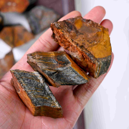 Yellow and Blue Tiger Eye Raw - CrystalHola