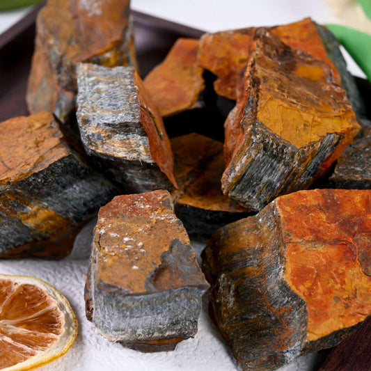 Yellow and Blue Tiger Eye Raw - CrystalHola