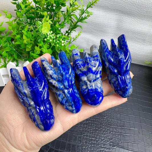 Lapis Lazuli Dragon Head Carving