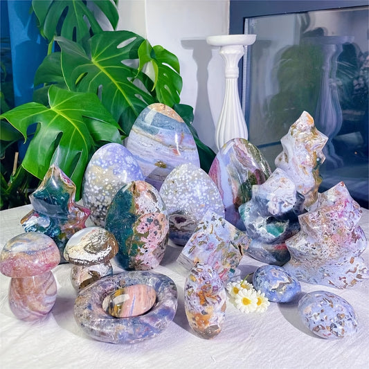 Ocean Jasper Torch Stone