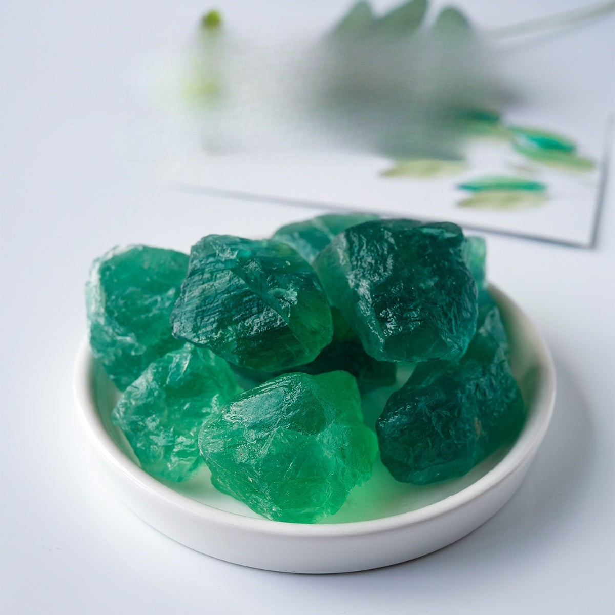 Green Fluorite Raw Stone for Gifts Bulk