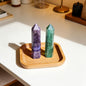Amethyst Green Fluorite Crystal Wand