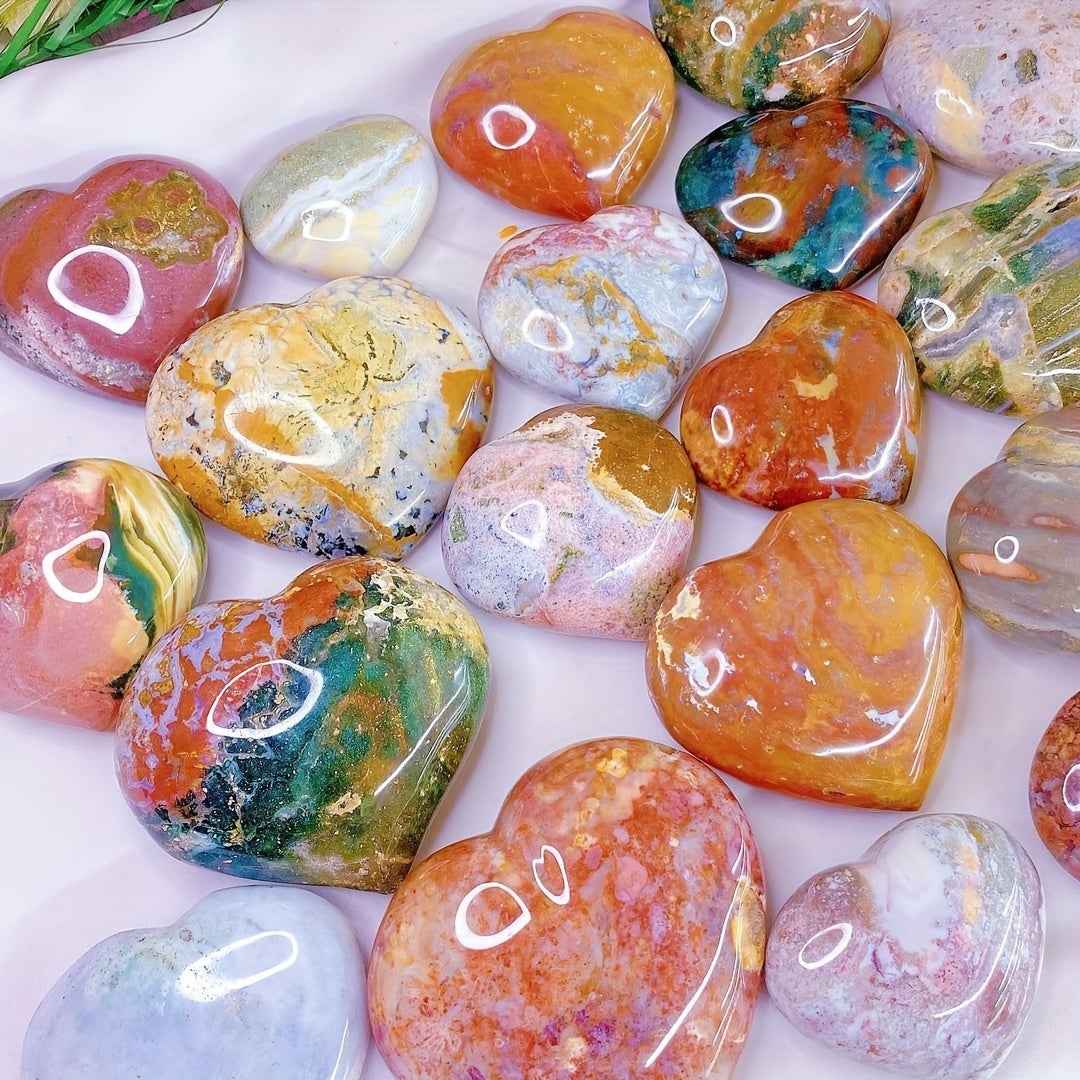 Charming Ocean Jasper Heart|Wholesale CrystalHola