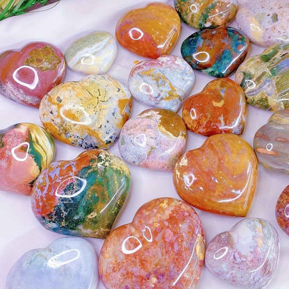 Charming Ocean Jasper Heart|Wholesale CrystalHola