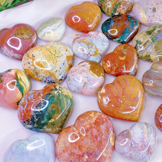 Charming Ocean Jasper Heart|Wholesale CrystalHola