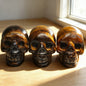 Tiger'S Eye Skull Carving for Decor