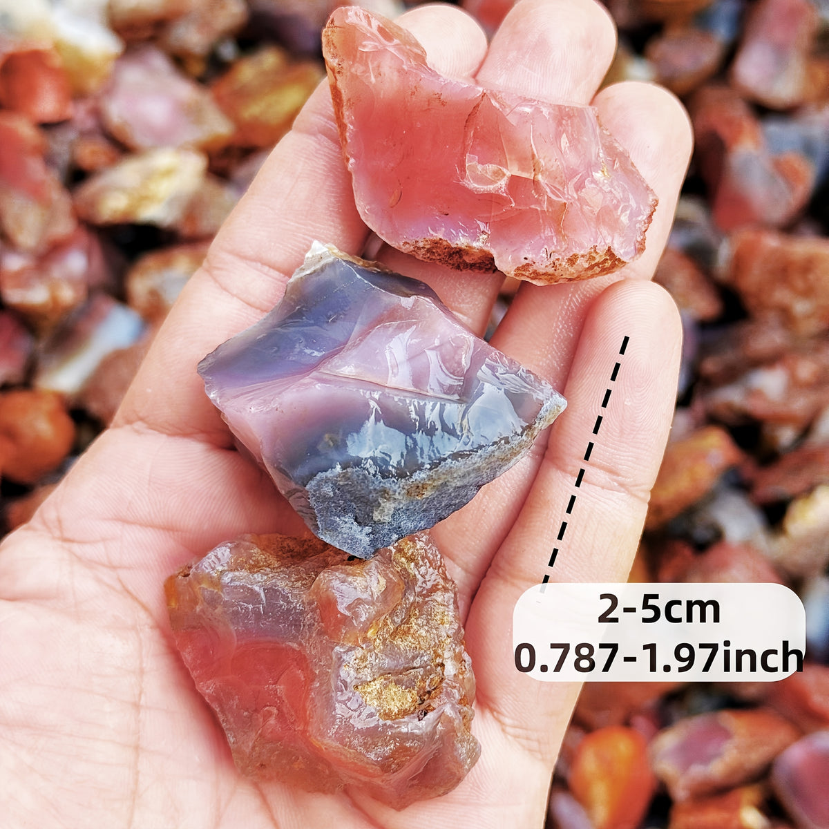 Red Agate Raw Stone