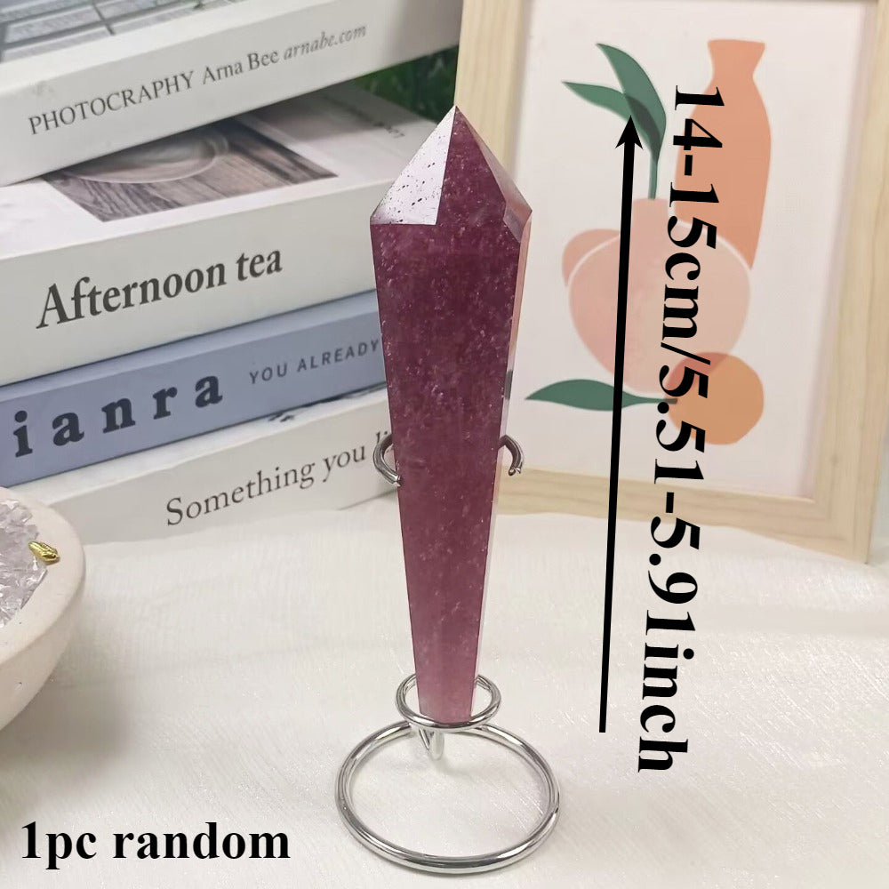 Strawberry Quartz Wand for Decor