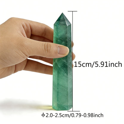 Amethyst Green Fluorite Crystal Wand