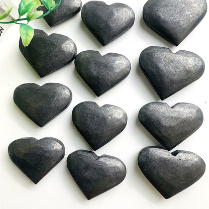 1.97 ” Natural Shungite Heart for CollectionAnd Gift Wholesale