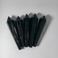 Original Natural Black Obsidian Crystal Wand Photo