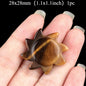 Stone Sun Pollen Tiger Eye Agate Carving Sun