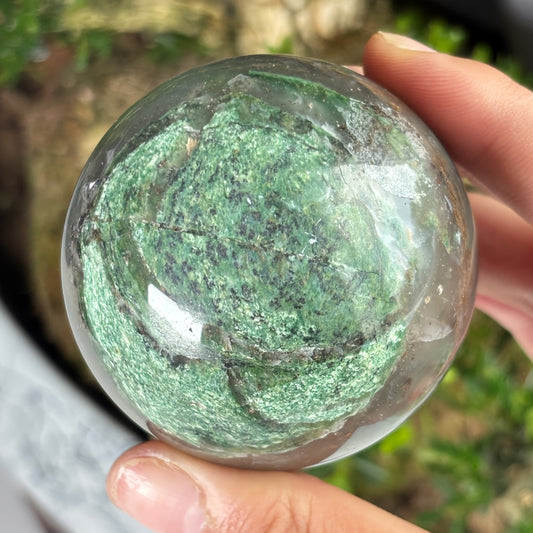 Green African Crystal Sphere