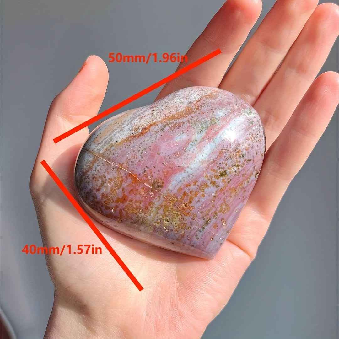 Charming Ocean Jasper Heart|Wholesale CrystalHola