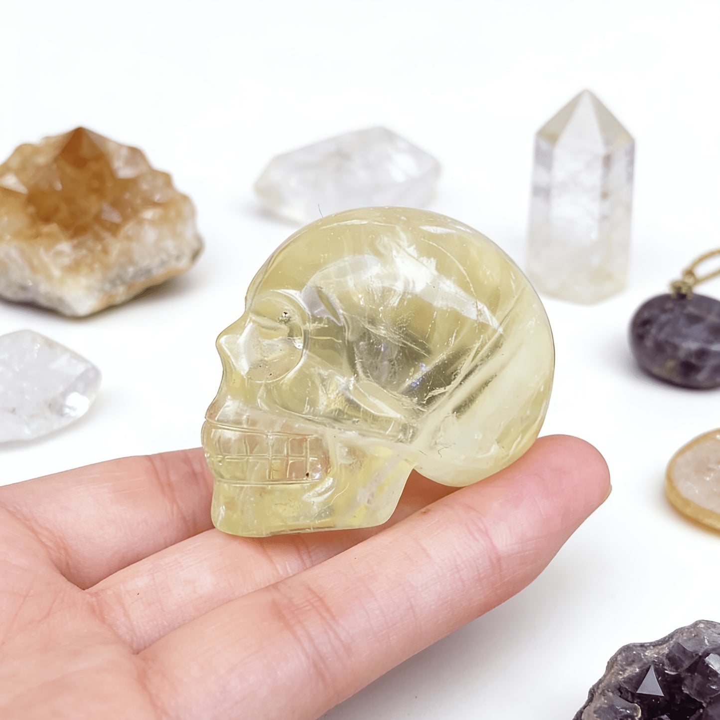 Citrine Skulls