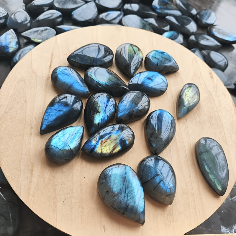 Natural Blue Labradorite Water Drop Shape for Jwelery Making