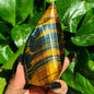 Blue And Yellow Tiger Eye  Teardrop for Decor