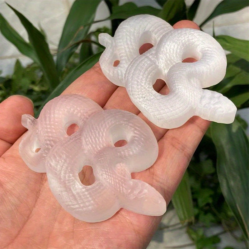 Selenite Snake for Gift