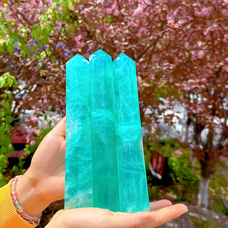 Natural Lake Blue Fluorite Tower quote-only