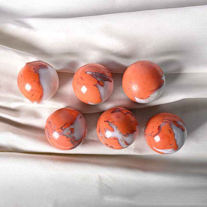4-5cmOrange  Flame Agate Sphere |Wholesale CrystalHola