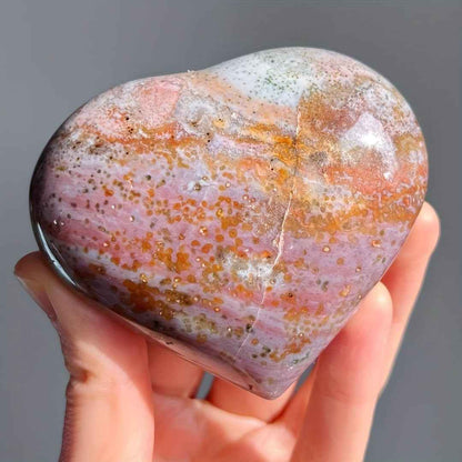 Charming Ocean Jasper Heart|Wholesale CrystalHola