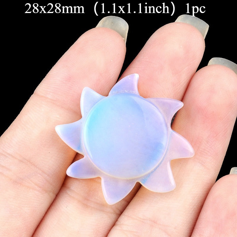 Stone Sun Pollen Tiger Eye Agate Carving Sun