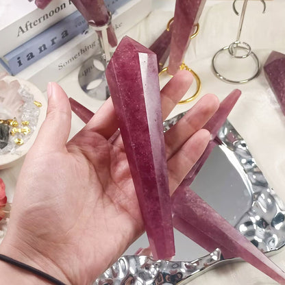Strawberry Quartz Wand for Decor