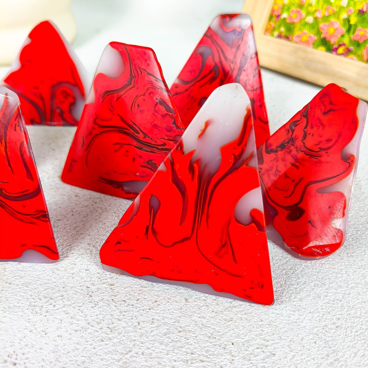 Flame Agate Freeform for Decor