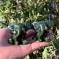 48 mmGreen Jade Elephant Carving |CrystalHola