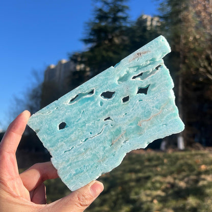 Hemimorphite Slice for Home Decor