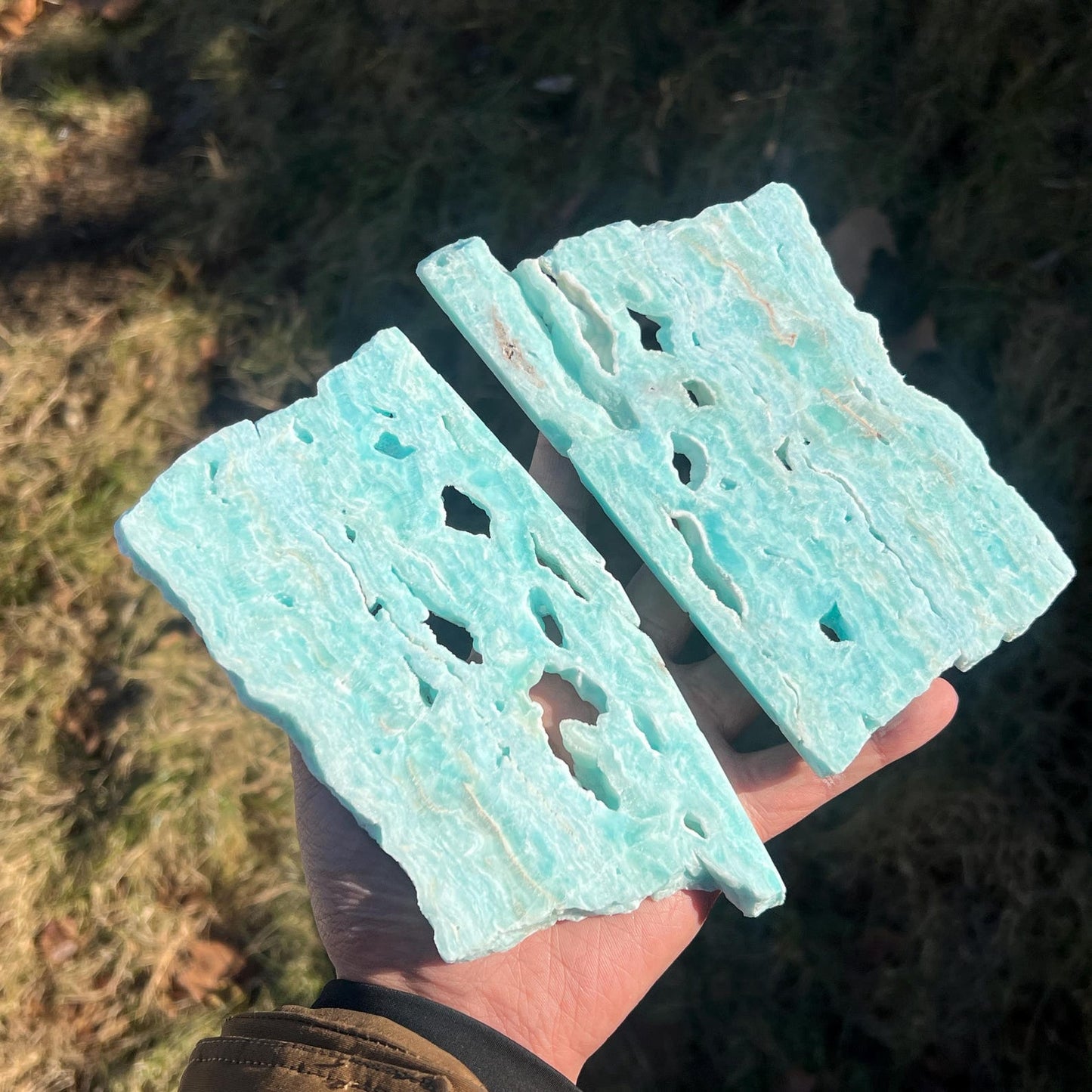 Hemimorphite Slice for Home Decor