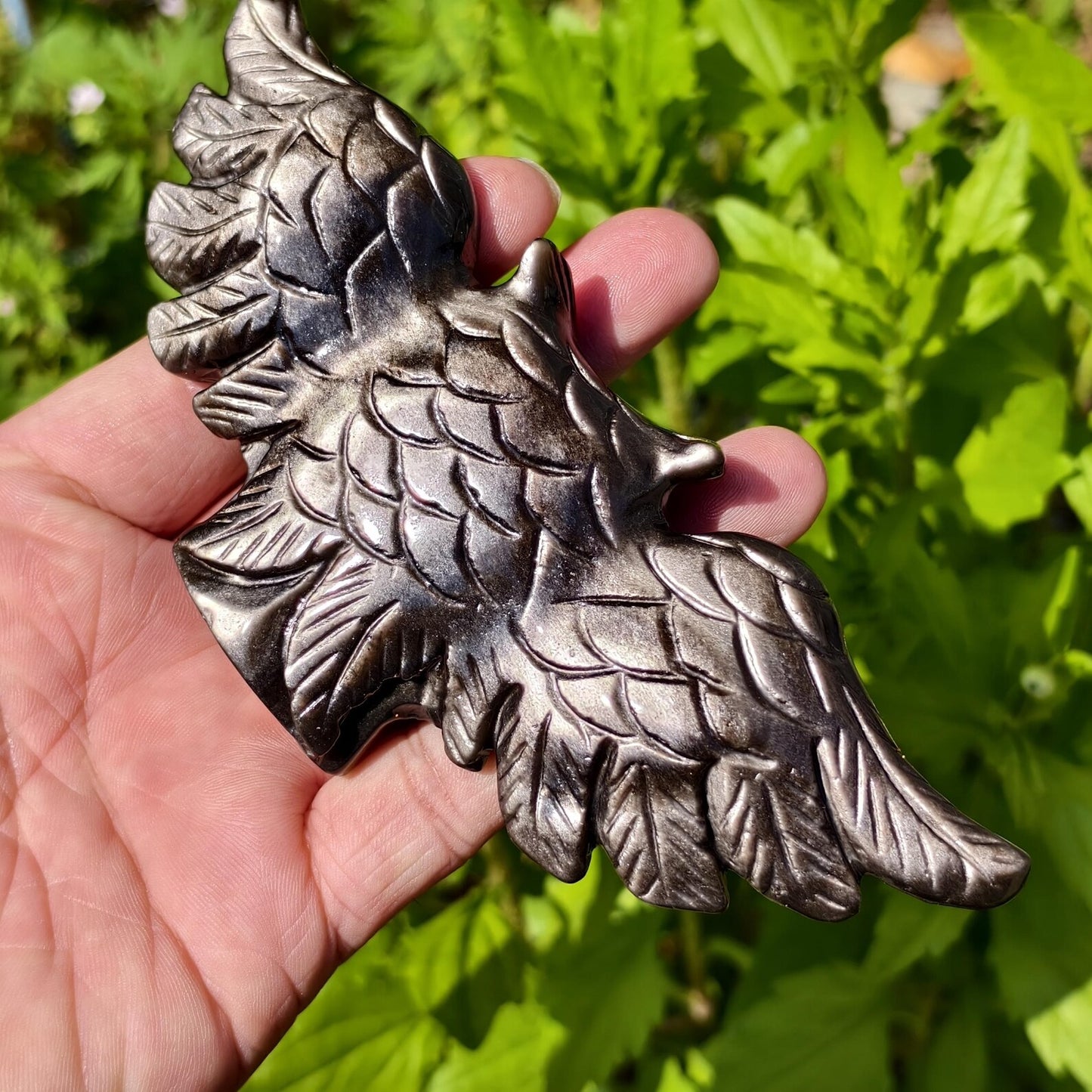 Silver  Obsidian Owl quote-only