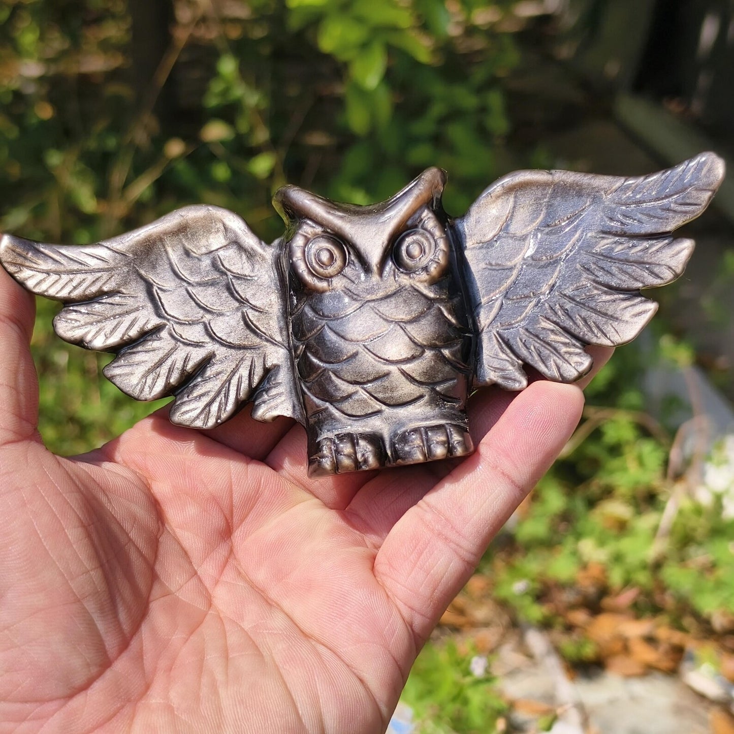 Silver  Obsidian Owl quote-only
