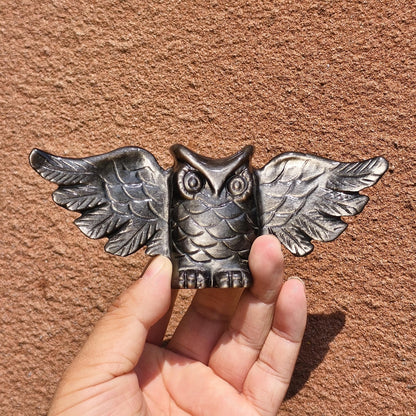 Silver  Obsidian Owl quote-only