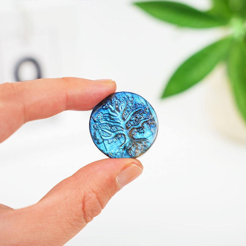 Labradorite Tree of Life Carving