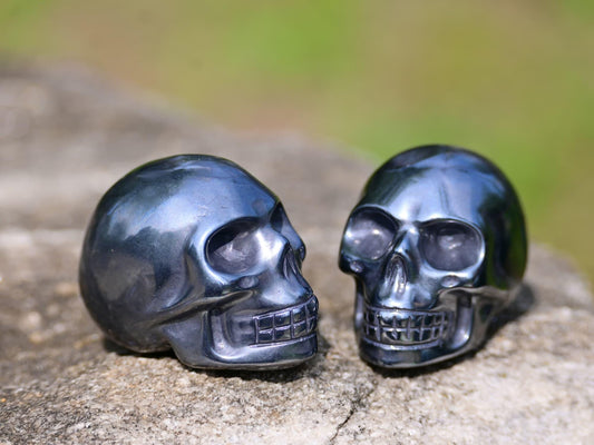 Terahertz Crystal Skull Carving for Holiday Gifts and Decor