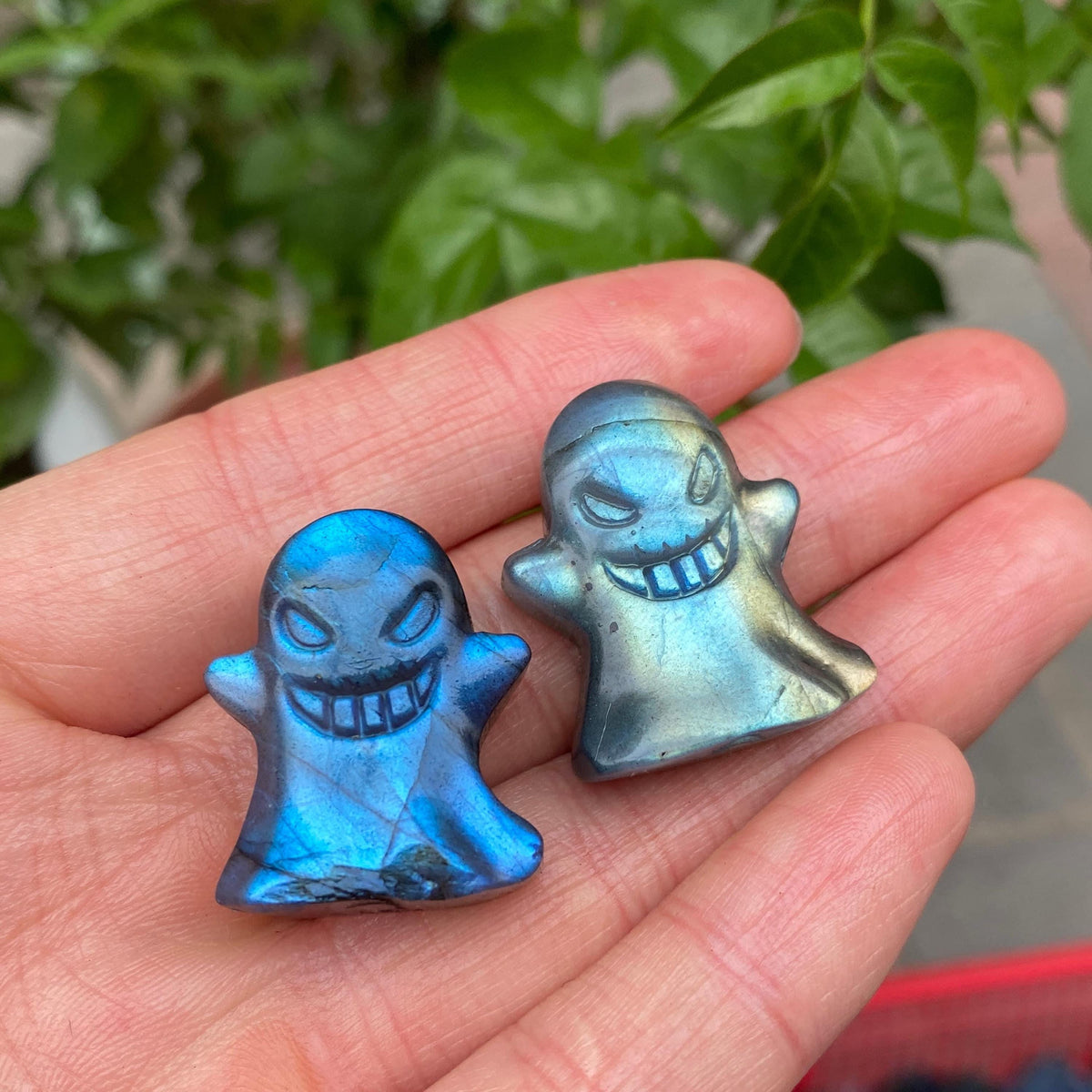 Labradorite Ghost Carving