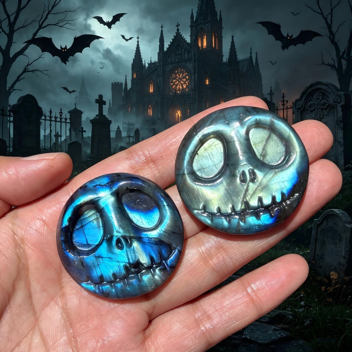Labradorite Jack Skellington Carving