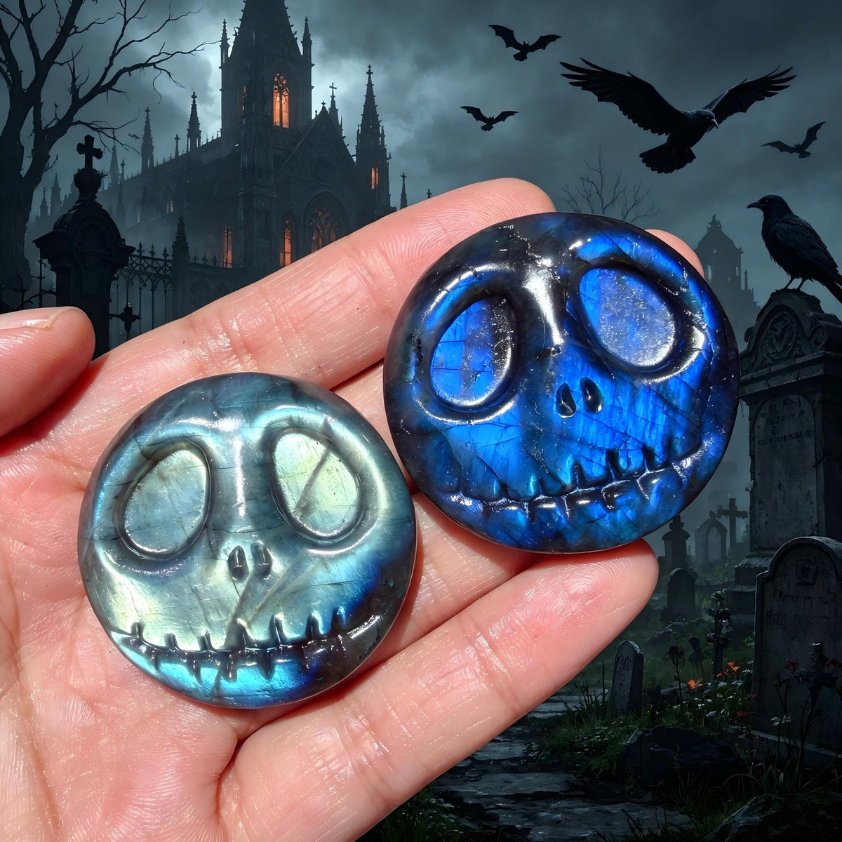 Labradorite Jack Skellington Carving