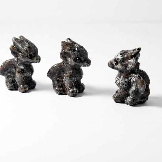 Natural Yooperlite Dragon Figurine for Power and Protection