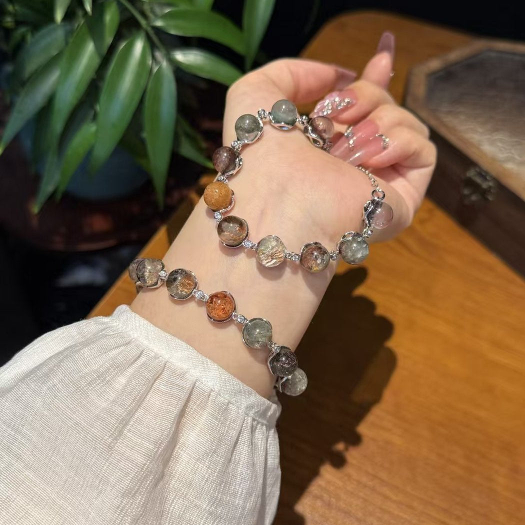 Crystal Bubble Chain Bracelet - Multi Stone Options - Four Seasons Phantom 10mm