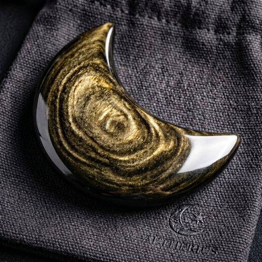 Golden Obsidian Moon