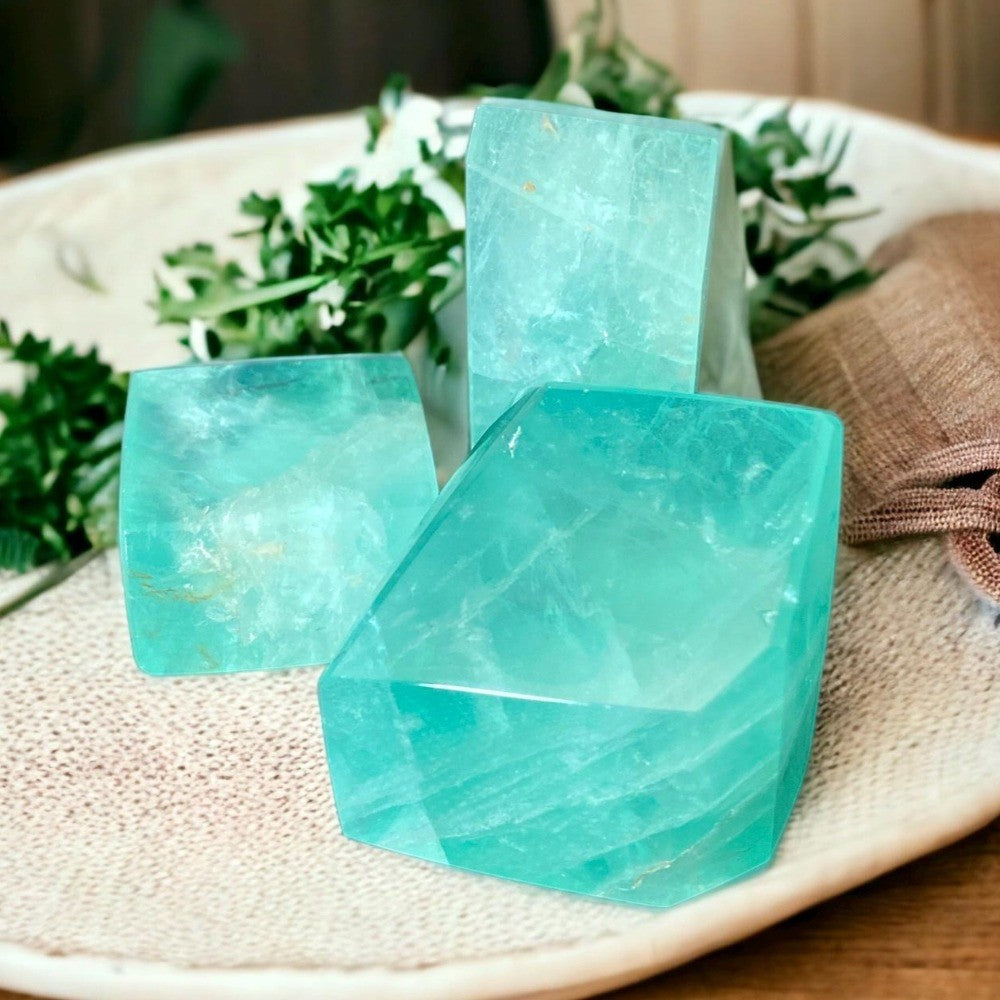 Green Fluorite Freeform for Healing
