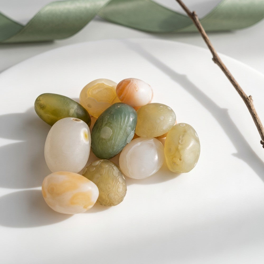 Natural Eye Agate Tumbled Stones  for Decor