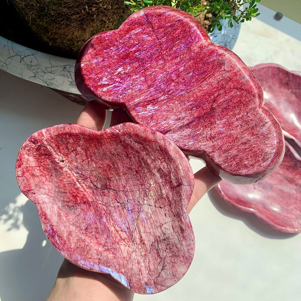 200-400g Red Moonstone Freeform Bowl|CrystalHola